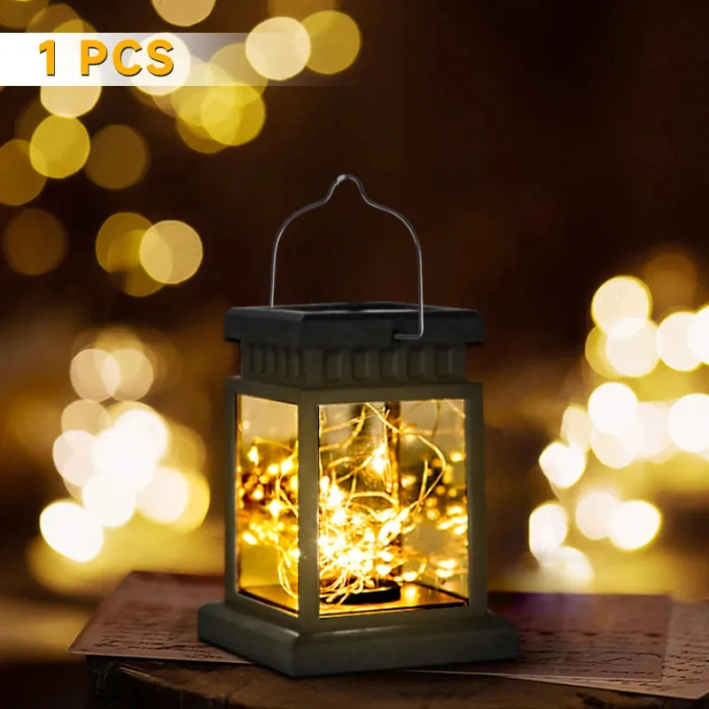 Hanging Solar Lantern LED Lights, Waterproof Exterior Courtyard and Garden Decor, Solar Night Light for Home and Outdoor Use