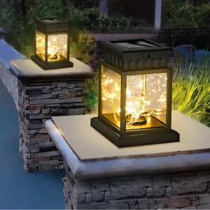 Hanging Solar Lantern LED Lights, Waterproof Exterior Courtyard and Garden Decor, Solar Night Light for Home and Outdoor Use