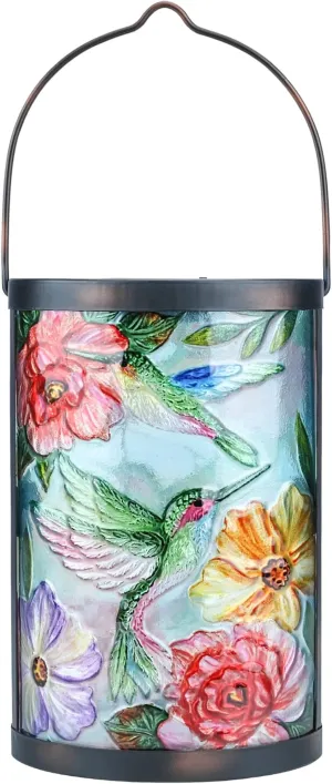 Hanging Solar Lantern Outdoor Waterproof LED Hummingbird Solar Lights Outdoor Decorative Solar Lanterns Tabletop Lamp for Patio Garden Yard Decor
