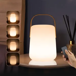 Haning Outdoor Lanterns Waterproof, 4 Modes USB Rechargeable Table Lamp with Remote, Battery Operated Camping Lantern Indoor Outdoor Decorative for House, Patio, Balcony, Bar