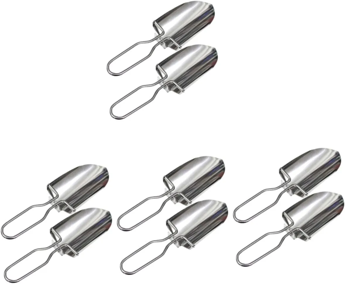 Happyyami 4sets Garden Shovel Multi-Function Tool for Camping Hiking and Emergency Use 2pcs*4