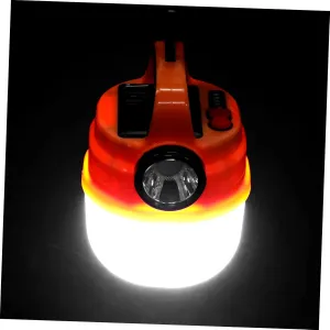 Happyyami Handheld Solar Camping Lantern Rechargeable Led Tent Light Portable Lamp for Outdoor