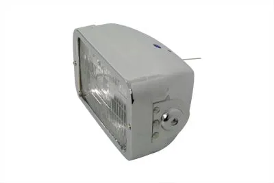 HARLEY 4-1/2 inch Headlamp Rectangular Caddy Type Chrome fits 0-  Custom, application