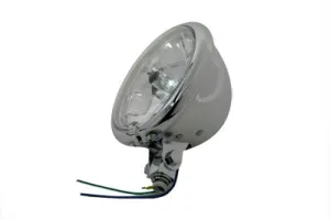 HARLEY 5-3/4 inch Round Clear Faceted Headlamp Assembly fits 0-  Custom, application