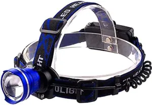 HD Rechargable Headlamp T6 500 Lumens Hands Free Headlamp Flashlight Battery Pack Included