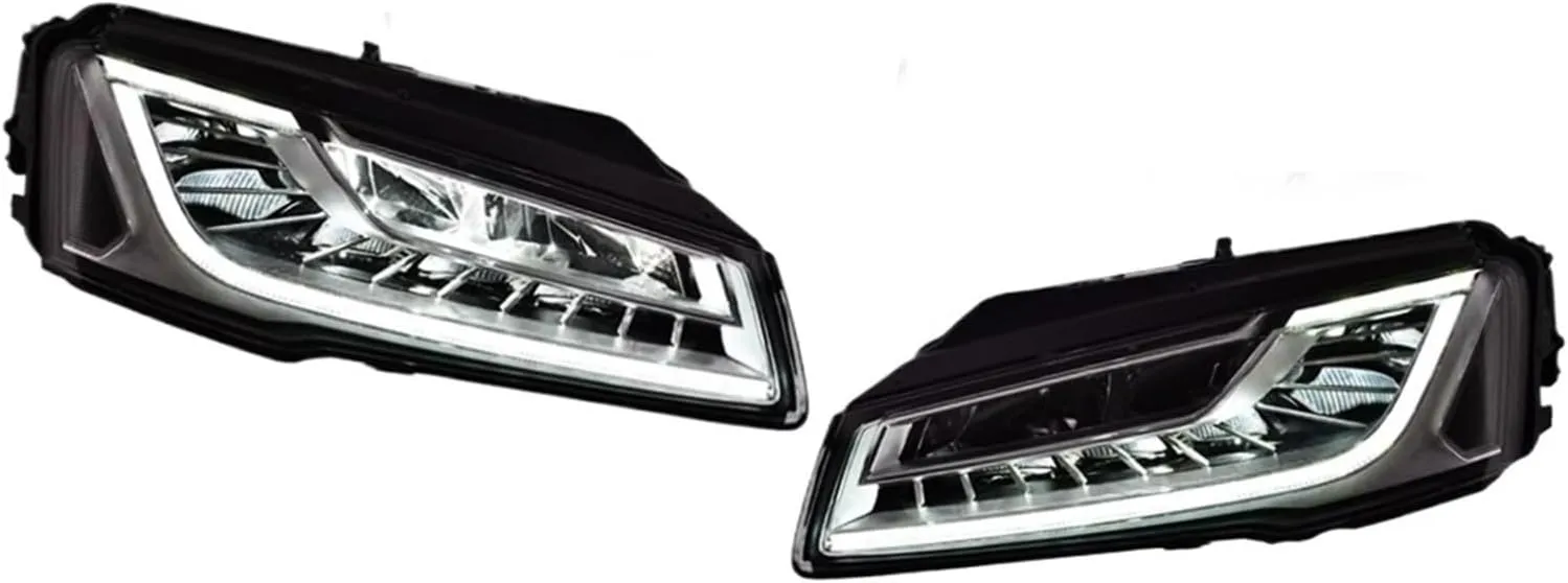 Head Lamp Compatible For Audi A8 A8L Headlight 2011-2017 Headlights A8 Turn Signal Angel Eye Projector Lens(2011-2013)