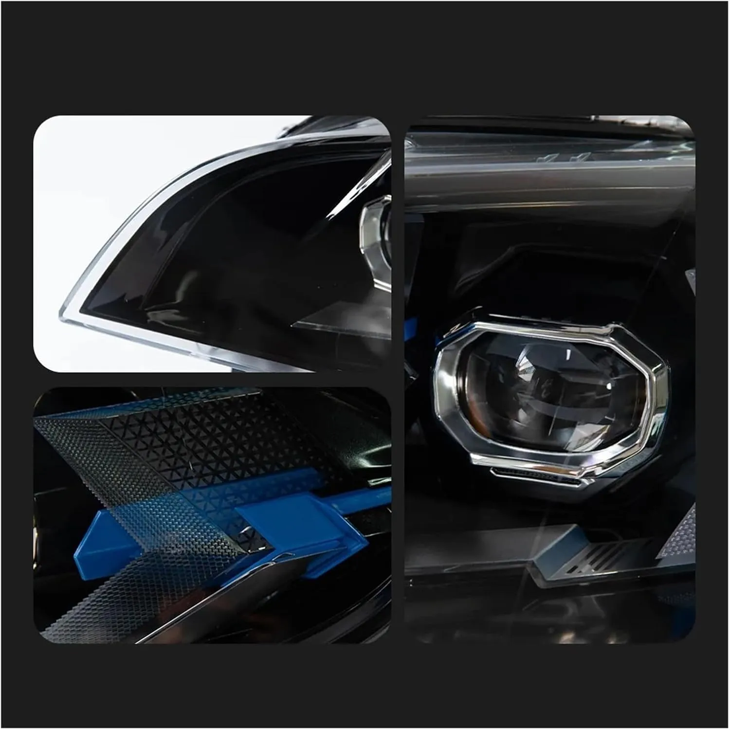 Head Lamp Compatible For BMW E70 Headlight 2007-2013 Headlights X5 Turn Signal Angel Eye Projector Lens(2007-2010,RHD)