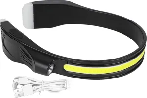 Head Lamp - LED Sensor Light, Outdoor Head Torch | High Lumen Waterproof Beam, Hands- Motion Detection Headlamp with Multiple Modes for Camping Hiking Power Outage Night Compact Easy Use