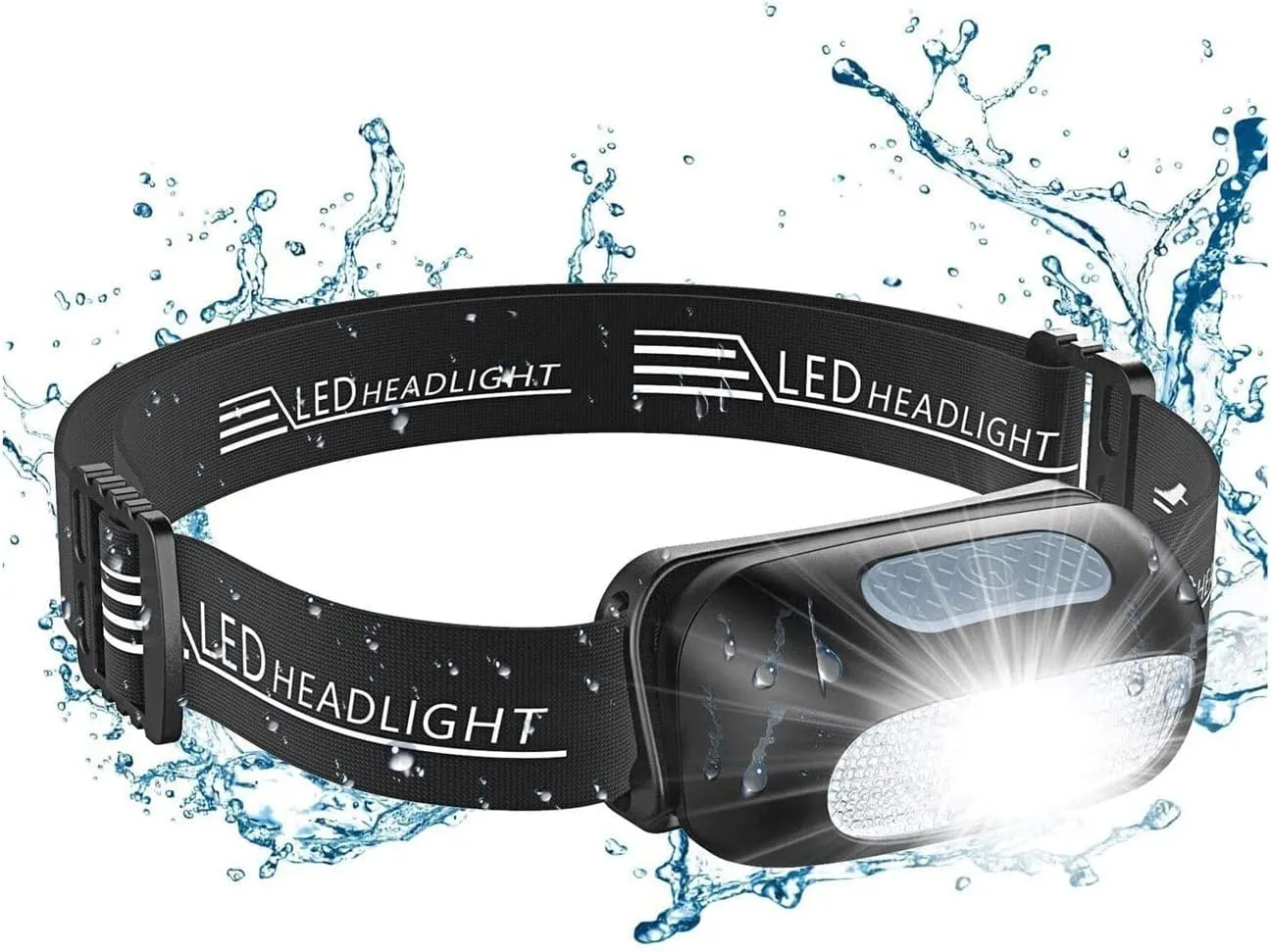 Head Torch Mini Rechargeable Body Motion Sensor Headlight Camping Flashlight Head Light Torch Lamp with USB