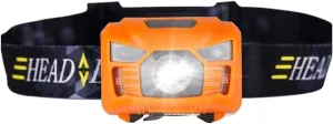 Headlamp Body Motion Sensor Headlamp Induction USB Rechargeable Headlight 2 Switch Modes Head Flashlight Torch lamp (Emitting Color : Red) (Orange)