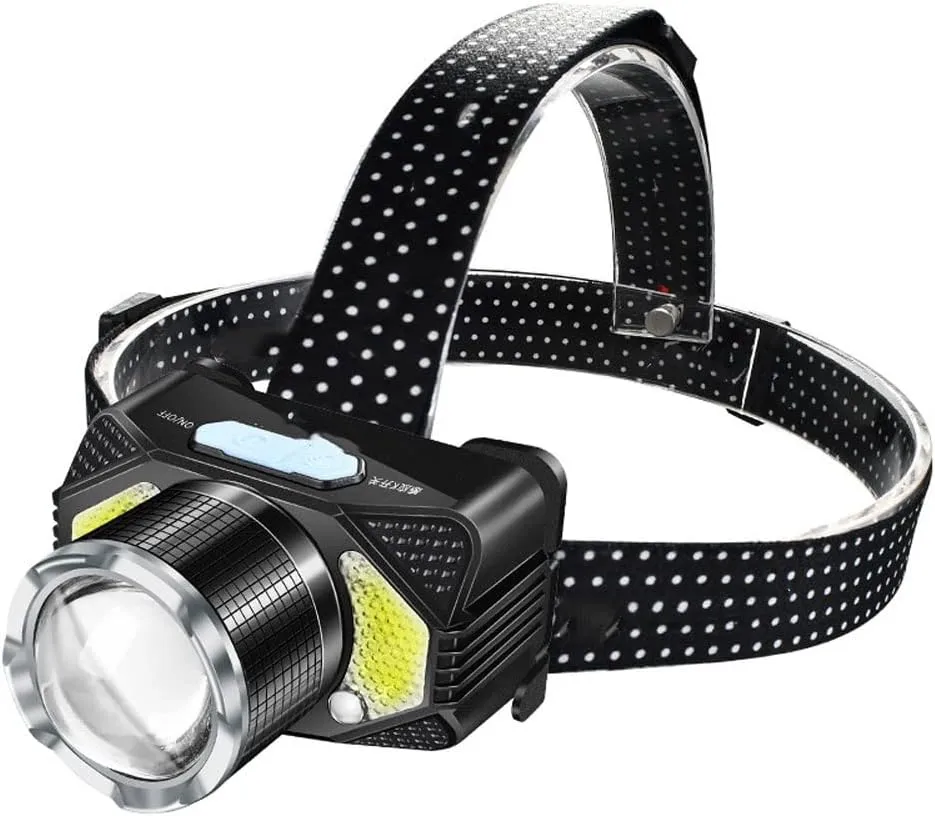 Headlamp Flashlight, Ultra-Light Bright LED Rechargeable Headlight with White Red Light, Waterproof Motion Sensor Head Lamp, 4 Modes for Outdoor Camping Running Cycling Fishing