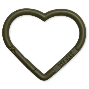Heart Carabiner - Olive Drab