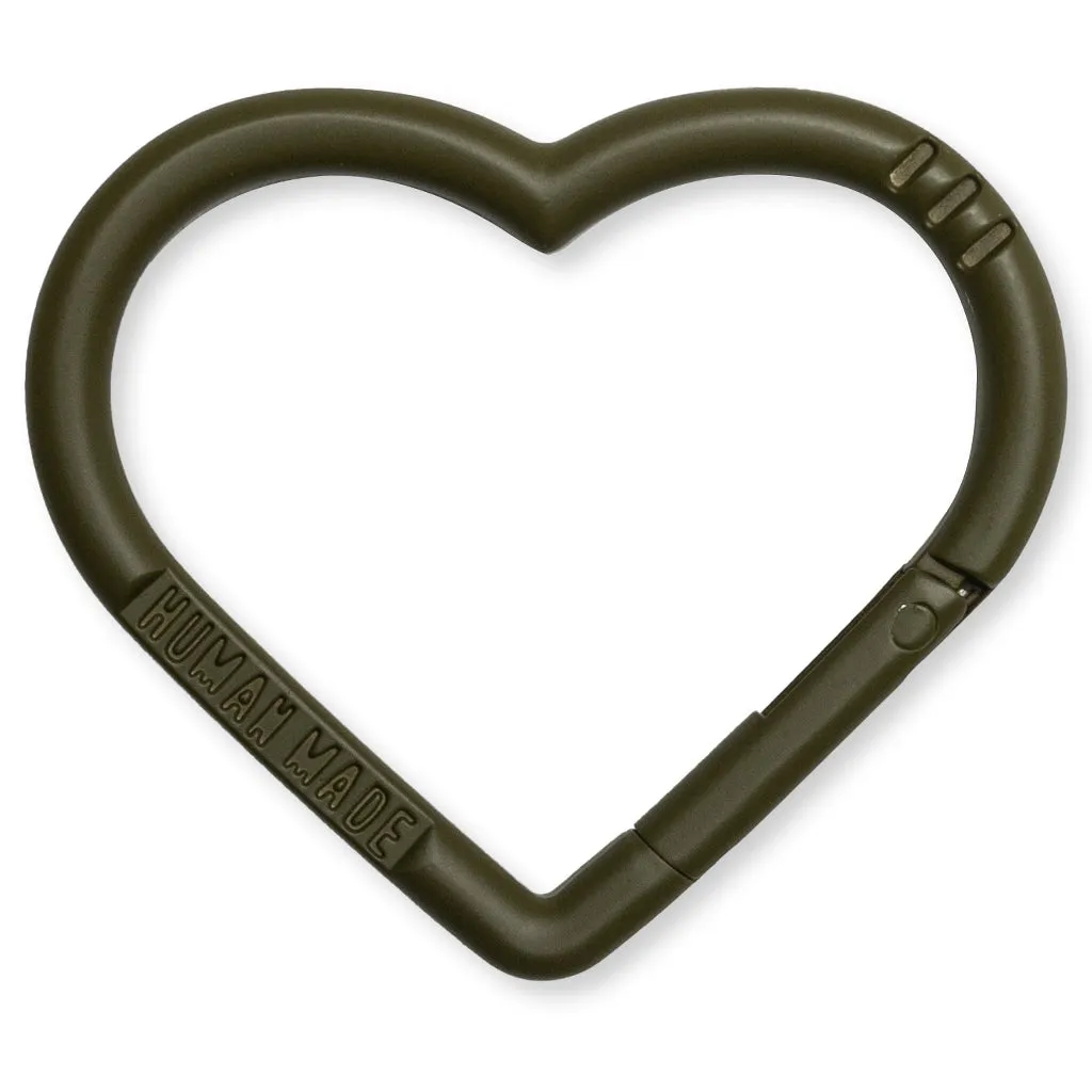 Heart Carabiner - Olive Drab