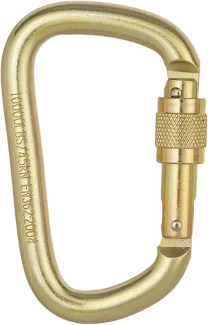 Heavy Duty Carabiner, 45kN Twist Auto Locking Carabiner, D-Shape Climbing Carabiner, Portable Steel Carabiner for Rappelling, Locking Carabiner
