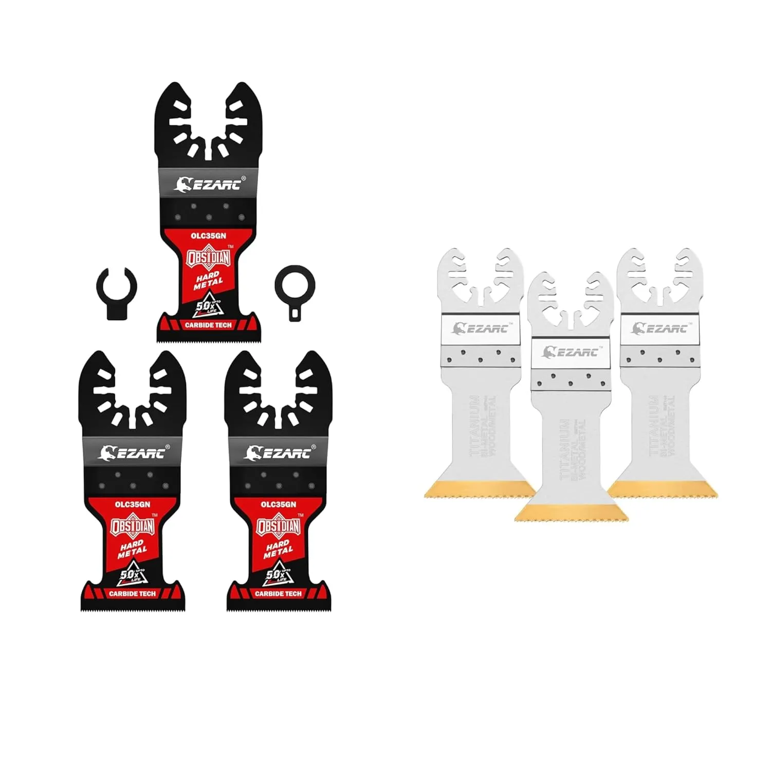 Heavy Duty Metal Carbide  All Purpose Titanium Multitool Blades