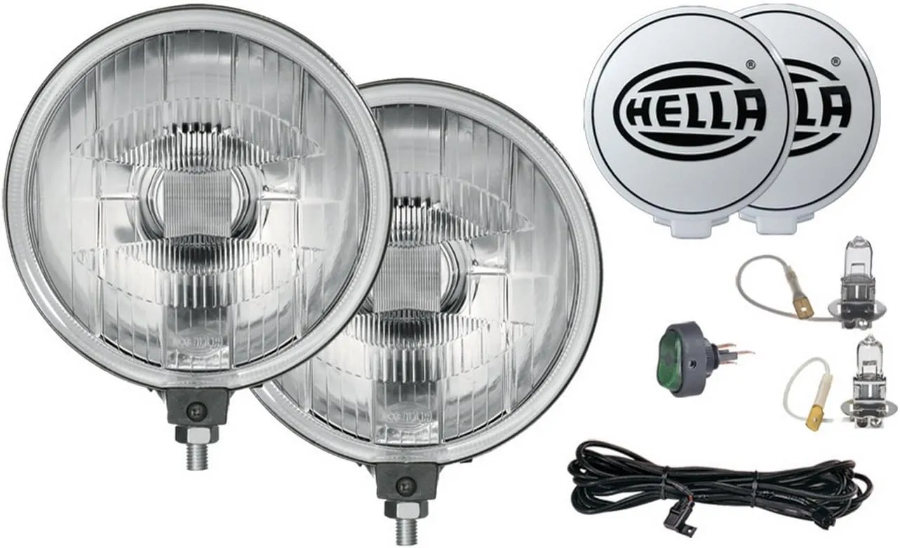 HELLA 005750952 500 Series Driving Lamp Kit, Clear, 6"