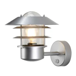 Helsingor 1 Light PIR Wall Lantern | Silver