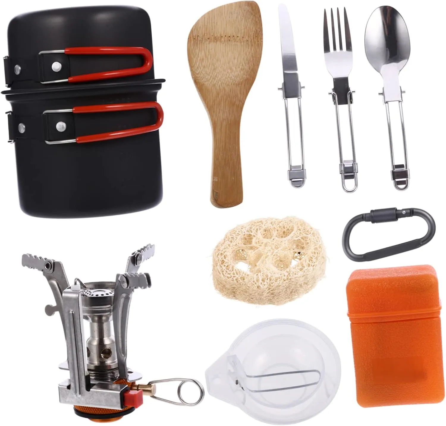 HEMOTON 1 Set Portable Camping Cookware Teapot Kettle for Hiking Durable Non Stick Cooking Tools for Outdoor Picnics and Travel