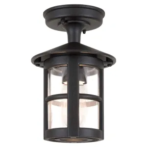 Hereford 1 Light Porch Lantern | Black