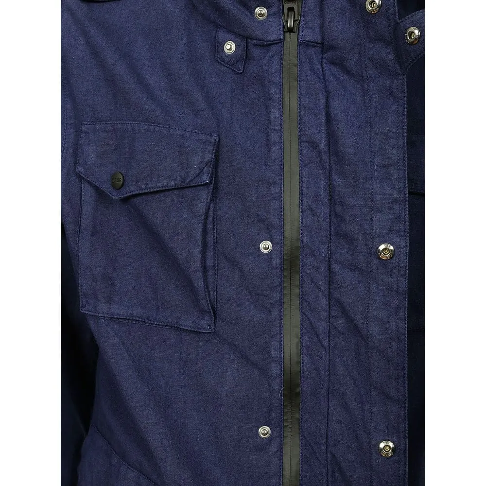 Herno Blue Linen Jacket