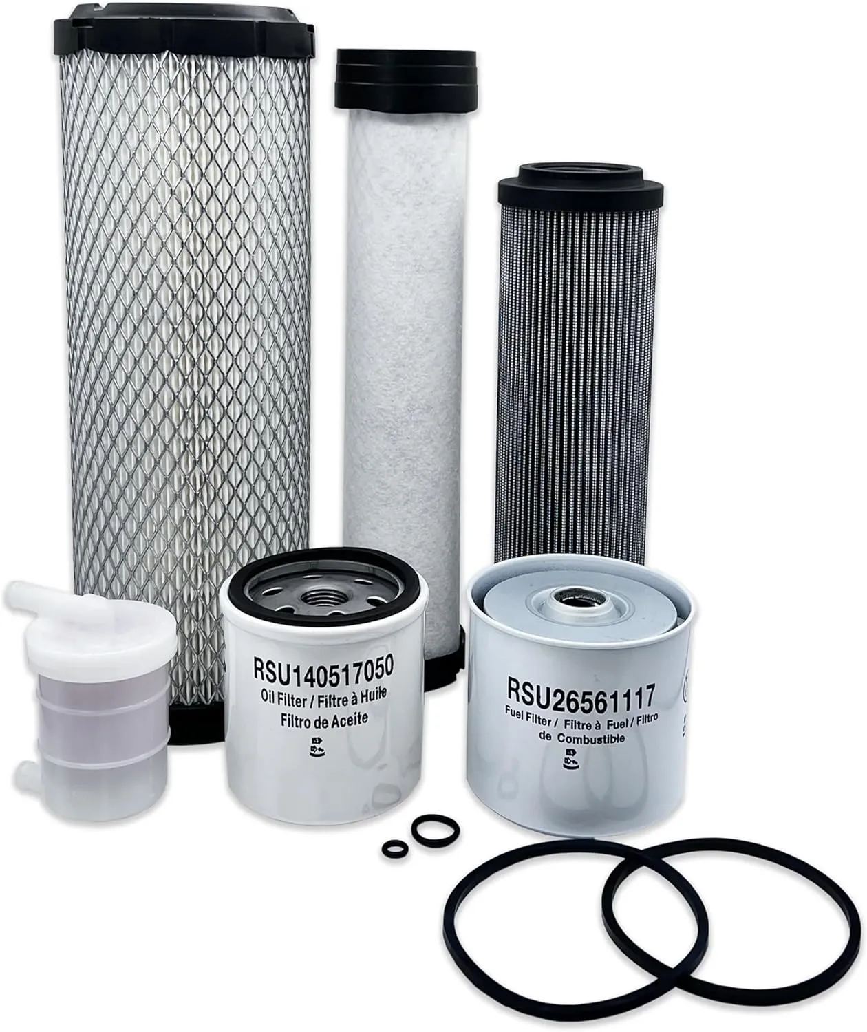 HERO Maintenance Filter Kit For ASV RT-25 Compact Track Loader Filters Compatible With OEM 304434 304435 200377 200213 2013690 200204