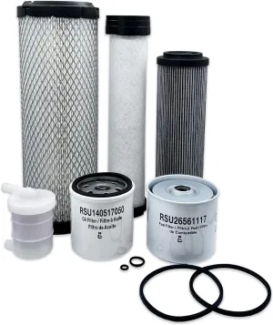 HERO Maintenance Filter Kit For ASV RT-25 Compact Track Loader Filters Compatible With OEM 304434 304435 200377 200213 2013690 200204