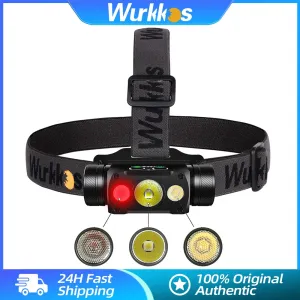 High Lumen Waterproof Fishing Headlamp 4000lm, LED Flashlight, Camping Hiking, IP67, 21700 Battery, Magnetic Tail Light