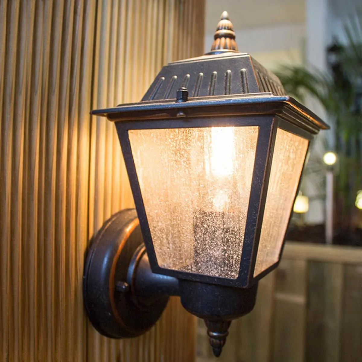 Highnam 1 Light Wall Lantern | Weathered Bronze