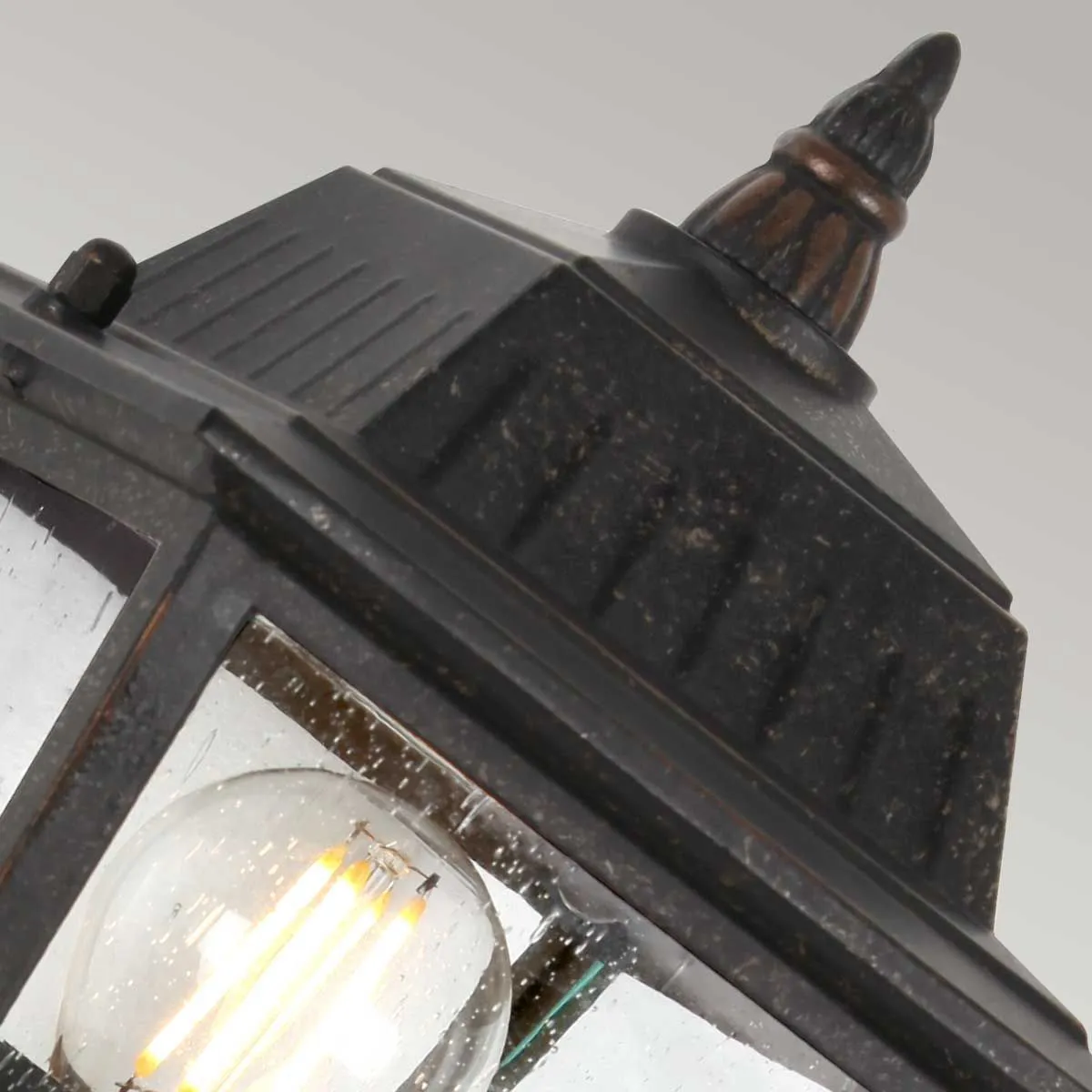 Highnam 1 Light Wall Lantern | Weathered Bronze