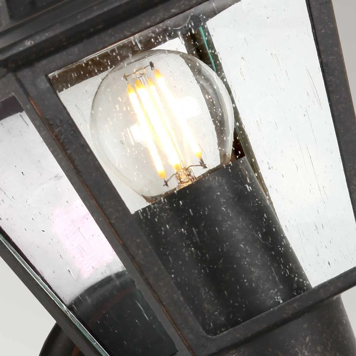 Highnam 1 Light Wall Lantern | Weathered Bronze