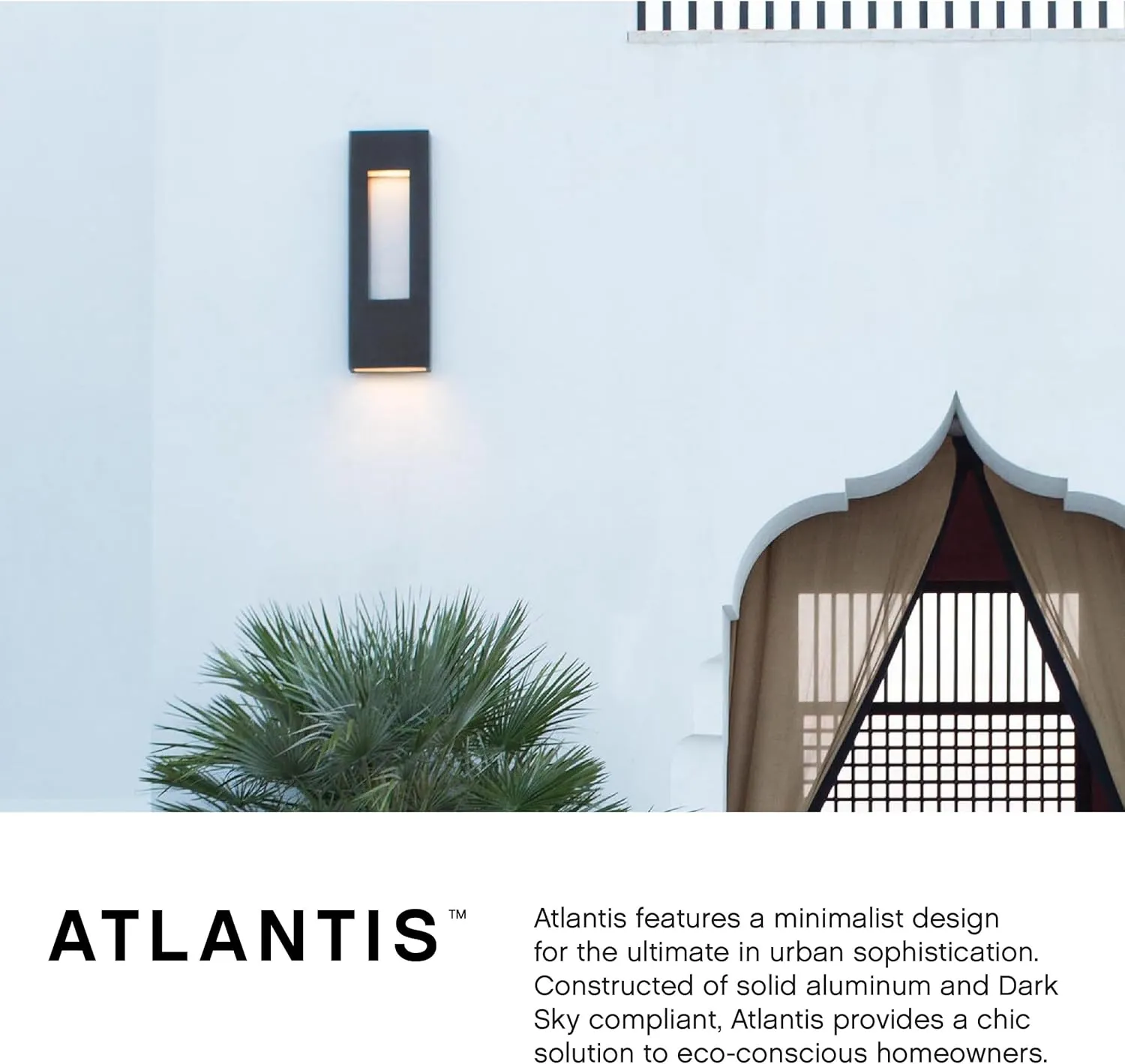 Hinkley Atlantis 1648TT-LED Medium LED Wall Mount Lantern - Aluminum, Dark Sky Compliant, Integrated LED, 120v, Dimmable Titanium