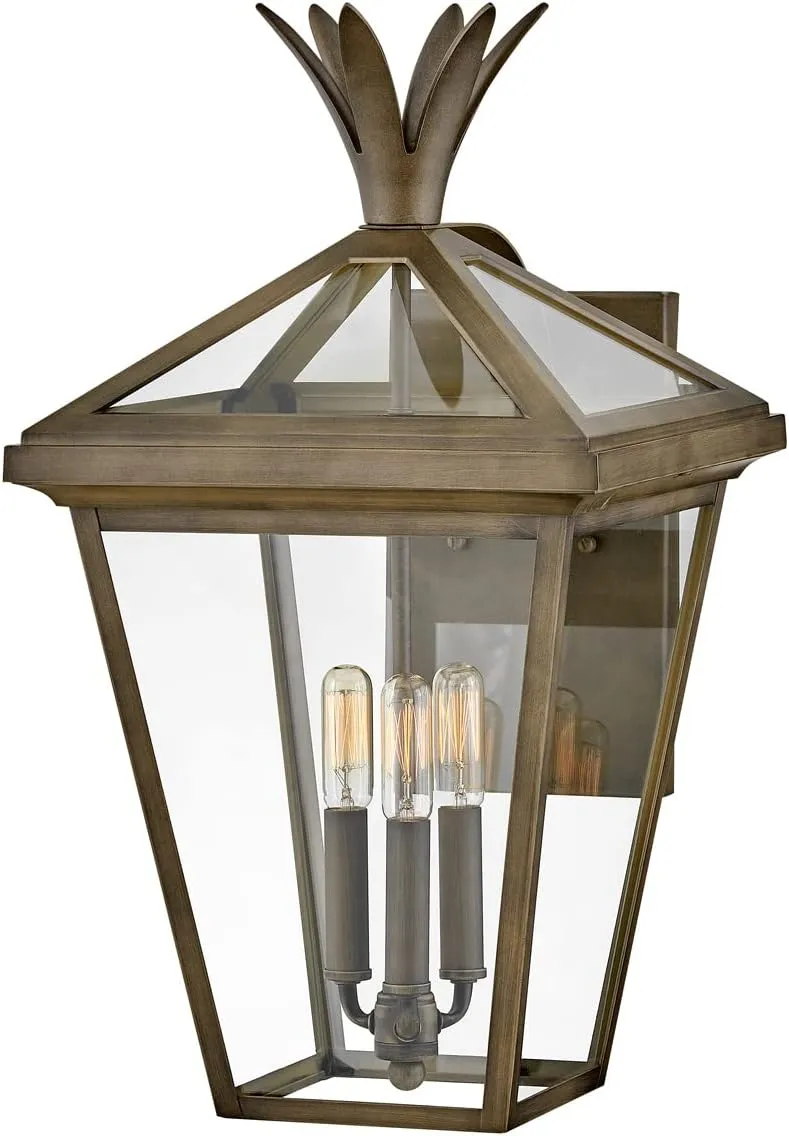 Hinkley Palma Large Wall Mount Lantern, Burnished Bronze
