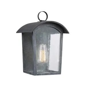 Hodges Small Wall Lantern | Ash Black