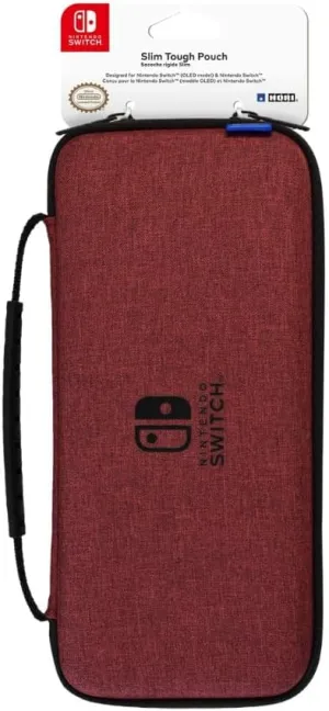 HORI Nintendo Switch Slim Tough Pouch (Red) OLED Model - Officially Licensed - Nintendo Switch;