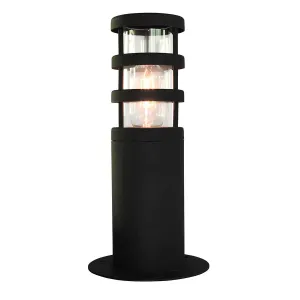Hornbaek 1 Light Pedestal Lantern | Black