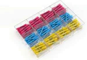 HSC Heat Shrink Wire Connector Kit Electrical Insulated Crimp Marine Auto-Motive Terminals Set (90Red, 60Blue, 30 Yellow)(180 pcs)