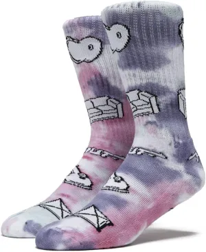 HUF Scatterbrain Crew Socks - Multi
