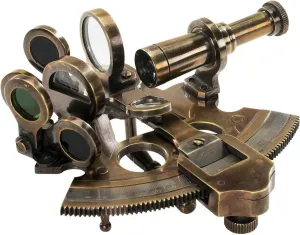 Humaira Nautical Bronze Sextant Solid Brass Ship Astrolabe Navigation Instrument