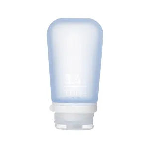 humangear GoToob  (Large) | Refillable Silicone Travel Bottle | Locking Lid | Food-Safe Material | Blue, Large (3.4 fl.oz.; 100ml)