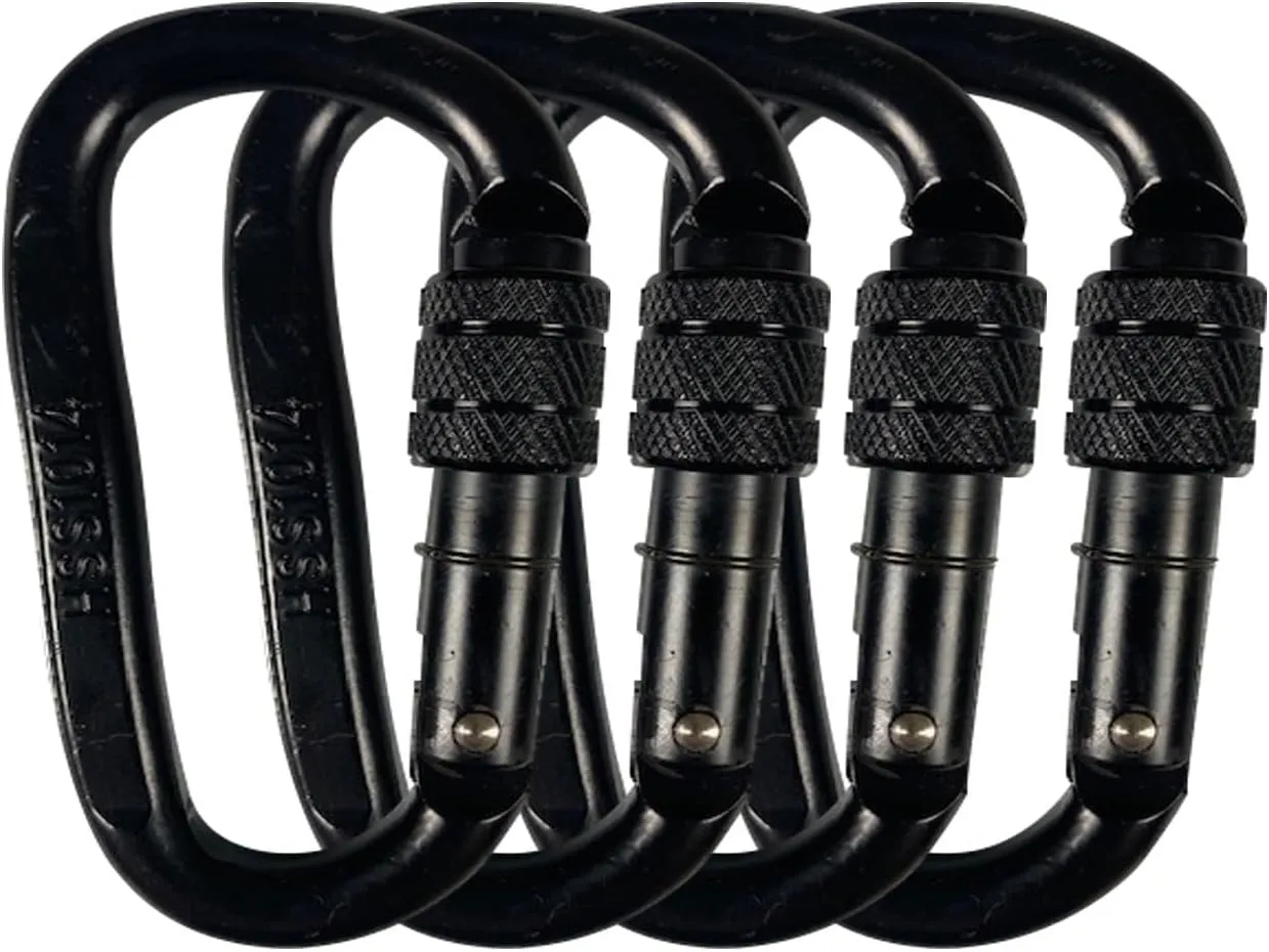 Hunter Safety Systems Recon Steel Carabiners - High-Strength, Easy-Locking, and Versatile Clips