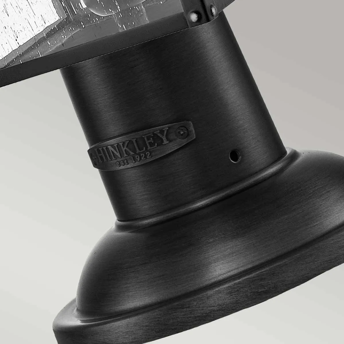 Huntersfield 2 Light Medium Pedestal Lantern | Black