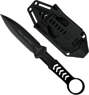 Hunting Survival Knife 9" Full Tang Fixed Blade Knives Camping Gear with Extra Set of FRN Sheath, MOLLE Clip Horizontal and Vertical Carry - TKF302