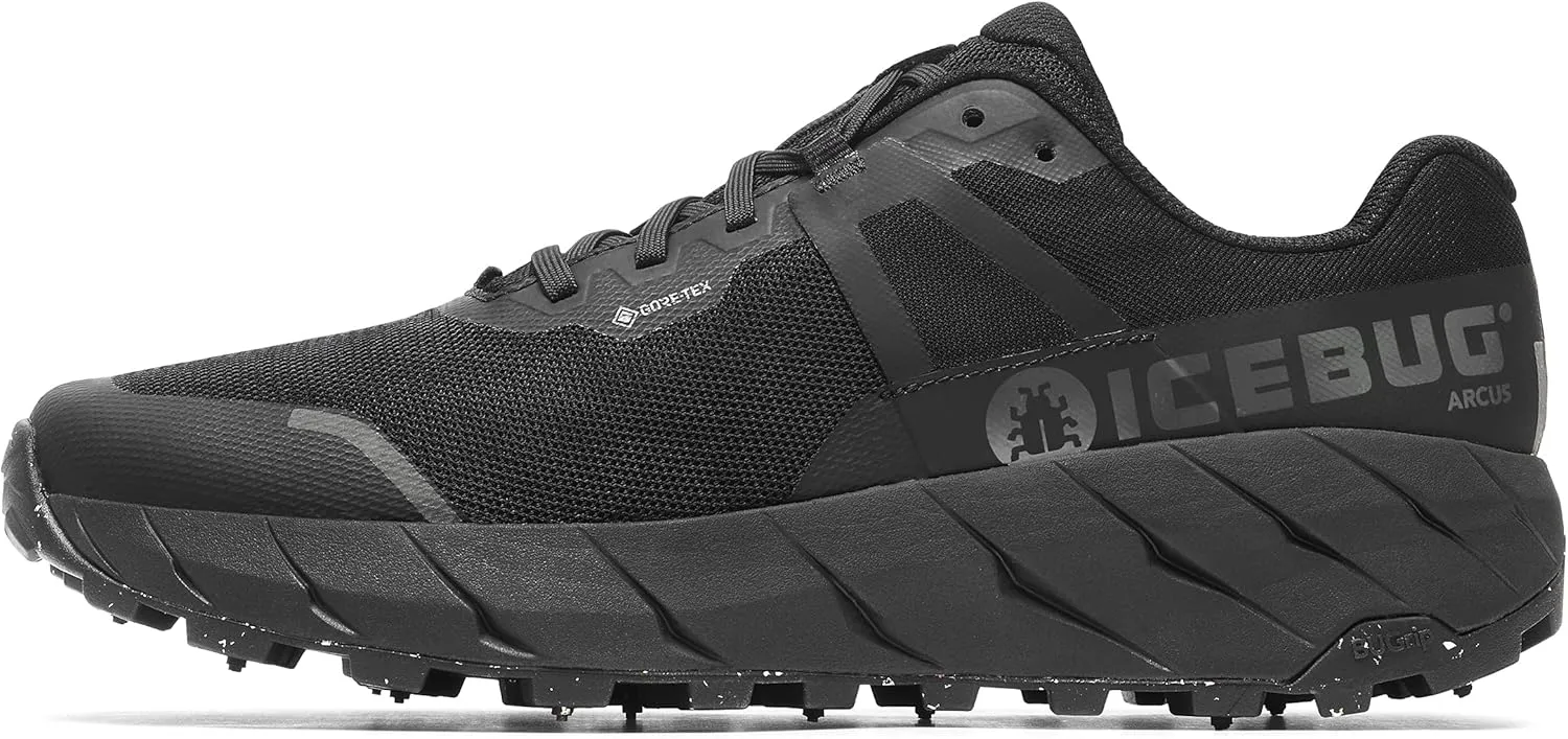 Icebug Womens Arcus BUGrip GTX Trail Running Shoe with Carbide Studded Traction Sole