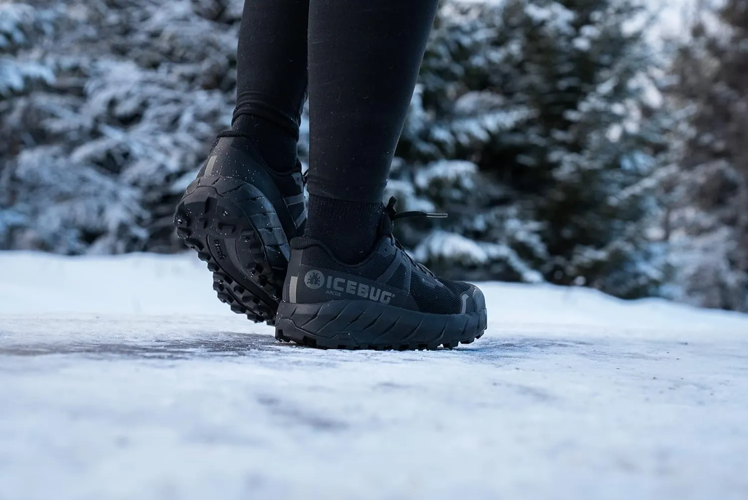 Icebug Womens Arcus BUGrip GTX Trail Running Shoe with Carbide Studded Traction Sole