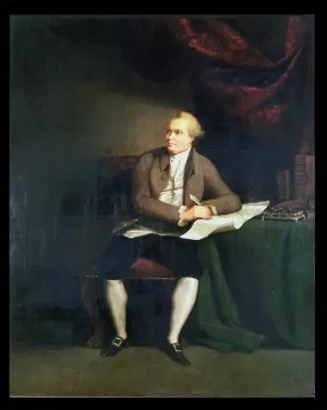iIIHARTII Print Artwork Painting Poster Wall Art Print Accompanied Sir Banks on Captain Cook's First by Johan Zoffany Decor Poster for Home Decor 60x90cm
