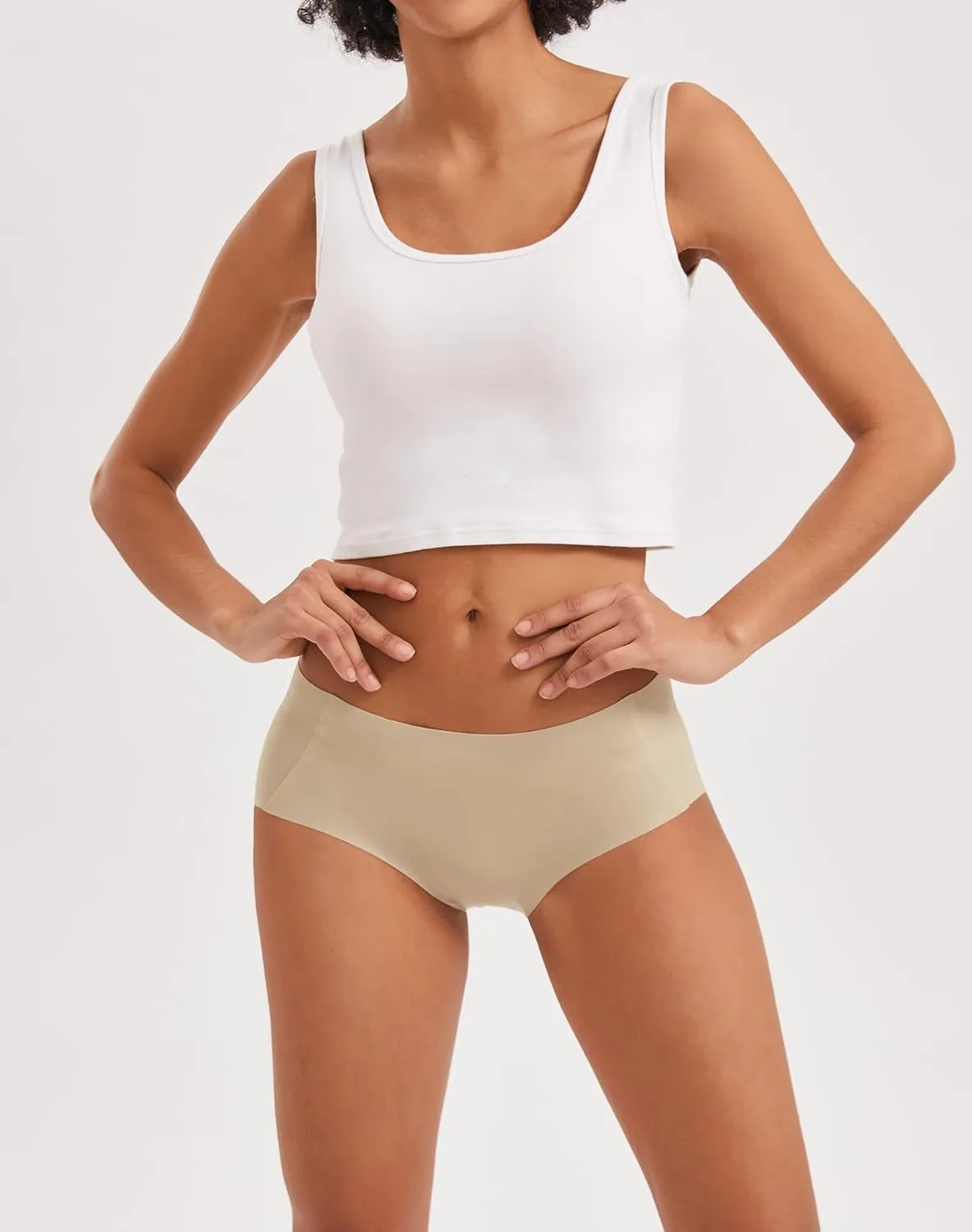 INNERSY Women's Seamless No Show Hipster Panties Invisible Light Underwear 3-Pack