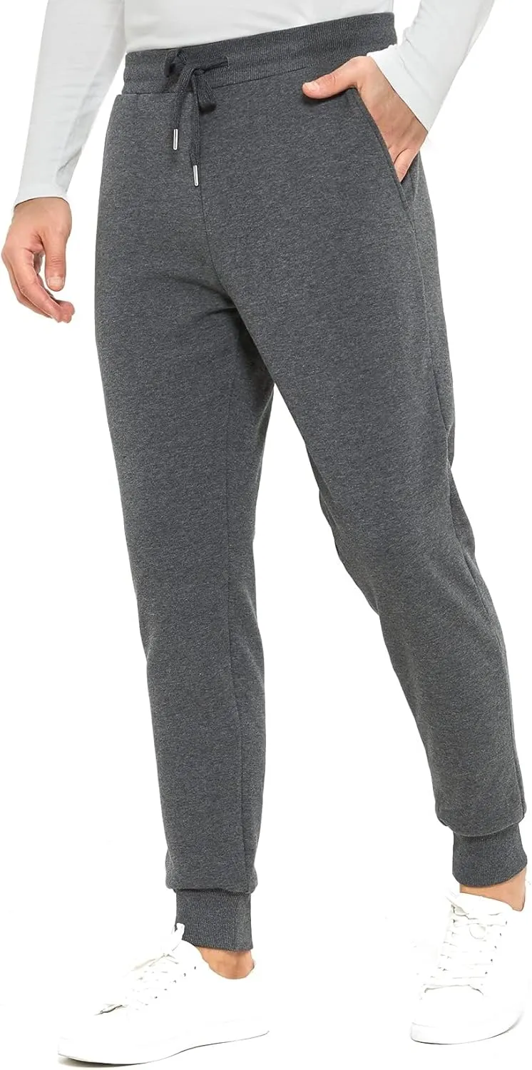 Inno Men's 30" 32" 34" 36" 38" Sherpa Fleece Lined Jogger Pants Warm Sweatpants Thermal Winter Athletic Lounge Short Tall