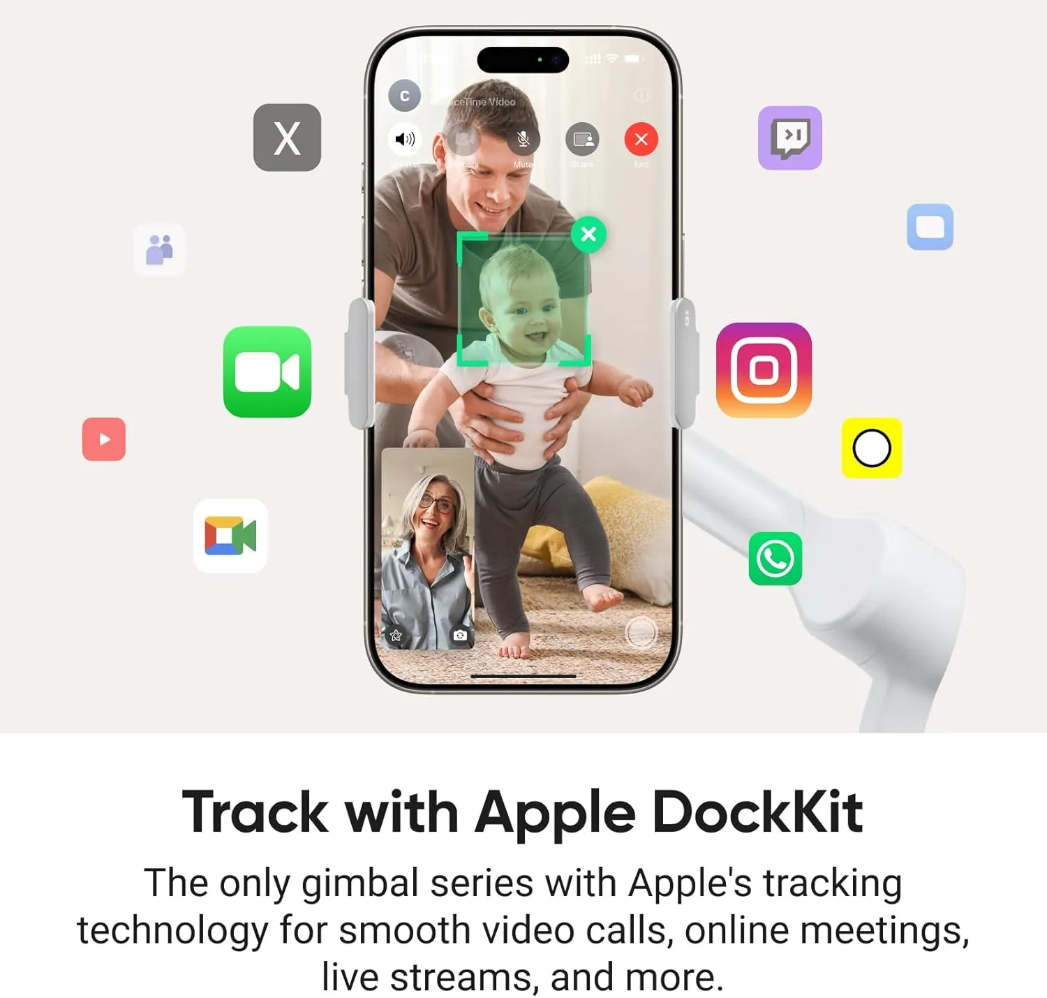 Insta360 Flow 2 Pro Grey - Foldable AI Phone Gimbal, Track in 200  Apps with Apple DockKit, Multi-Person Tracking, 360º Pan Tracking, Built-in Tripod/Selfie Stick, iPhone/Android Portable Stabilizer
