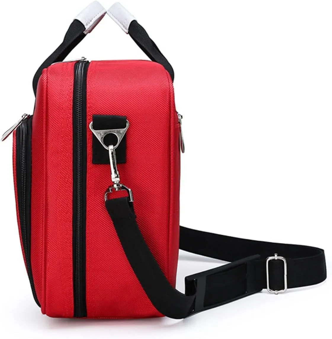 IOCCIOBB Trauma First Aid Kits Storage Bag,Emergency Shoulder Bag Empty, First Responder Bag with Handle for Home (Bag Only)(Red)
