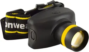 Ironwear 3993 CREE LED Headlamp with Adjustable Headband Talon and Raptor Helmets, Adjustable Brightness